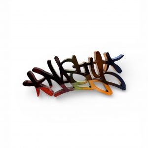 Rainbow Handstyle sculture