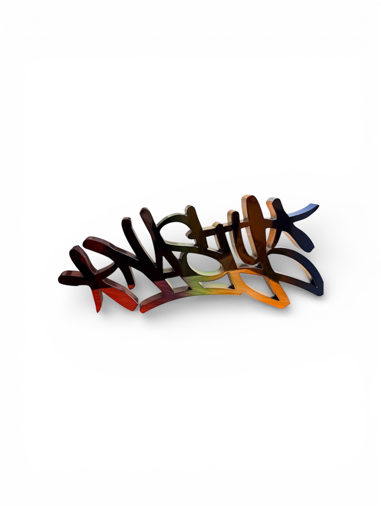 Rainbow Handstyle sculture